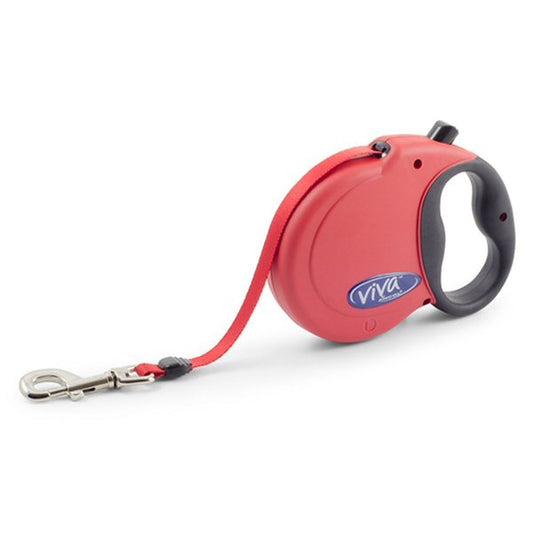 Ancol Extending Dog Lead Red