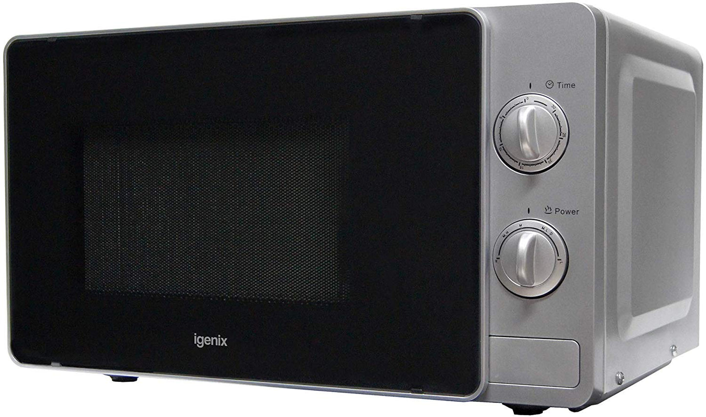 Igenix Solo Manual Microwave IG2081S 20 Litre Silver
