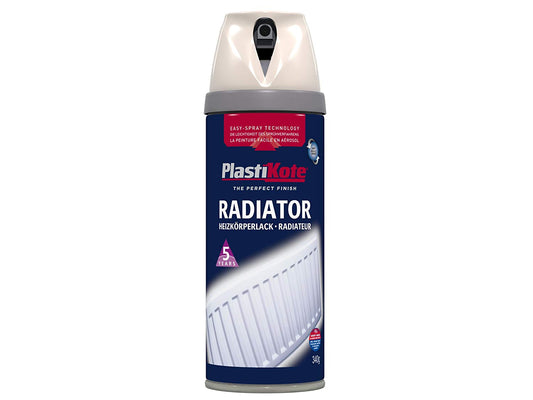 Plastikote Radiator Spray Paint 400ml Magnolia