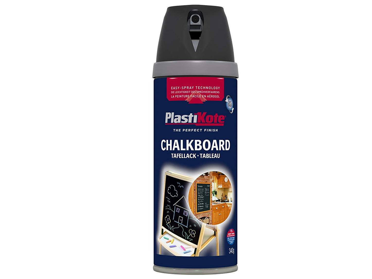 Plastikote Chalkboard Spray Paint 400ml Black