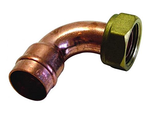 Solder Ring Bent Tap Connector 15mm x 1/2" (Pack 2) Copper