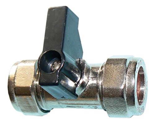 Primaflow Brass/Chrome Isolation Valve with Handle 15mm
