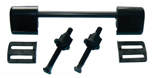 Toilet Seat Fittings with Rod Black