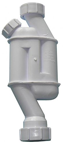 Waste In-Line Pedestal Trap White