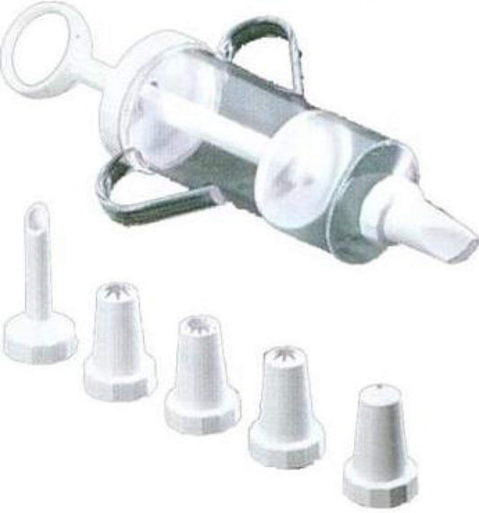 Metaltex Icing Syringe & 5 Nozzles