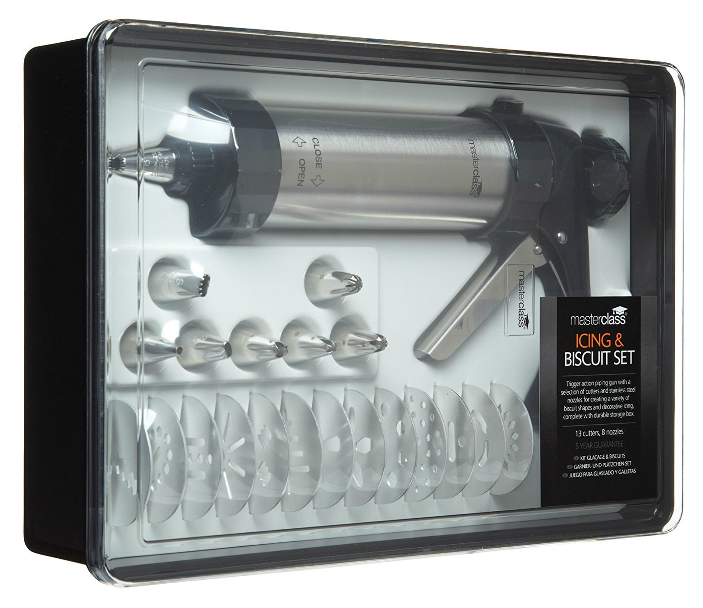 KitchenCraft MasterClass Biscuit Making and Icing Set - 22 Pieces