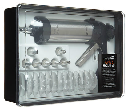 KitchenCraft MasterClass Biscuit Making and Icing Set - 22 Pieces