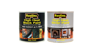 Rustins Heat Resistant Paint Black