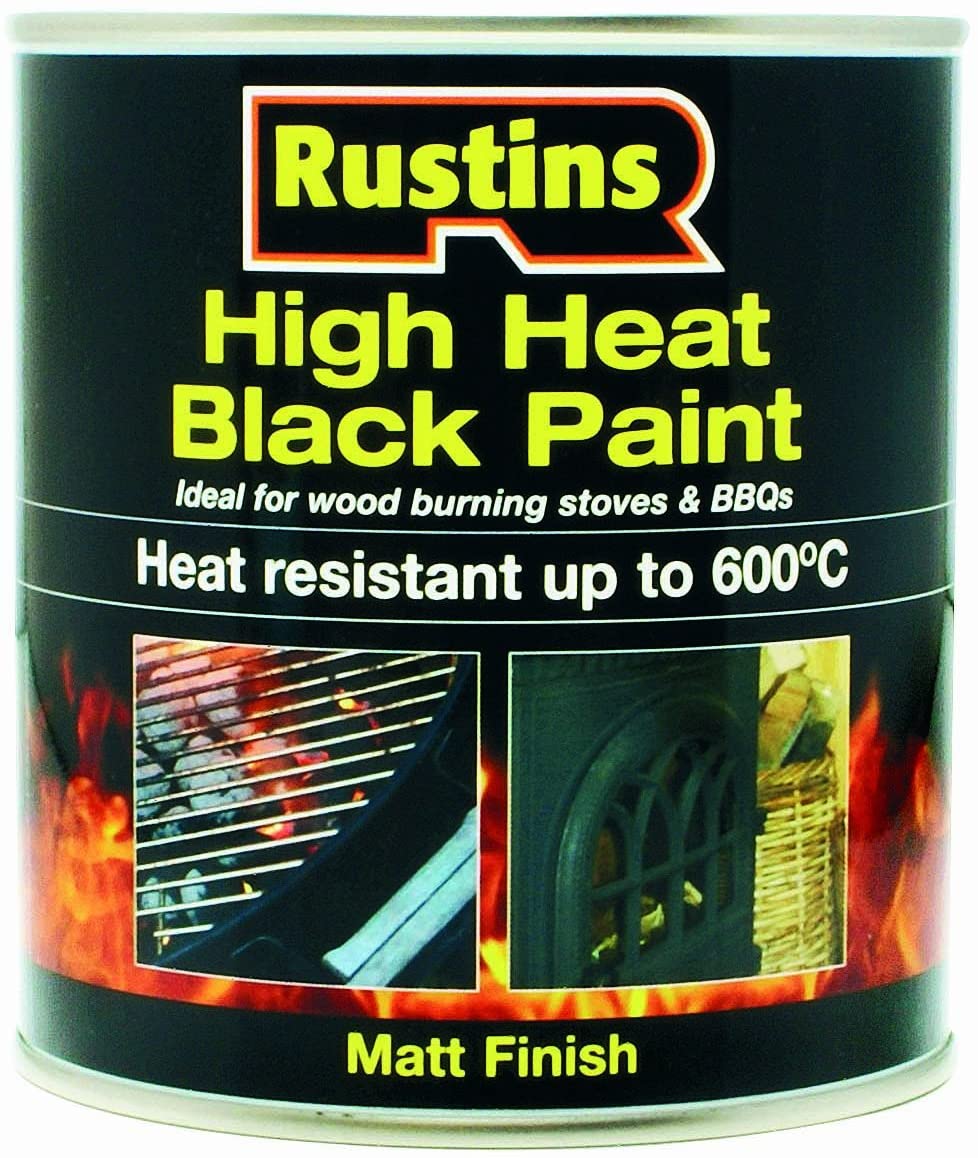 Rustins High Heat Paint Black