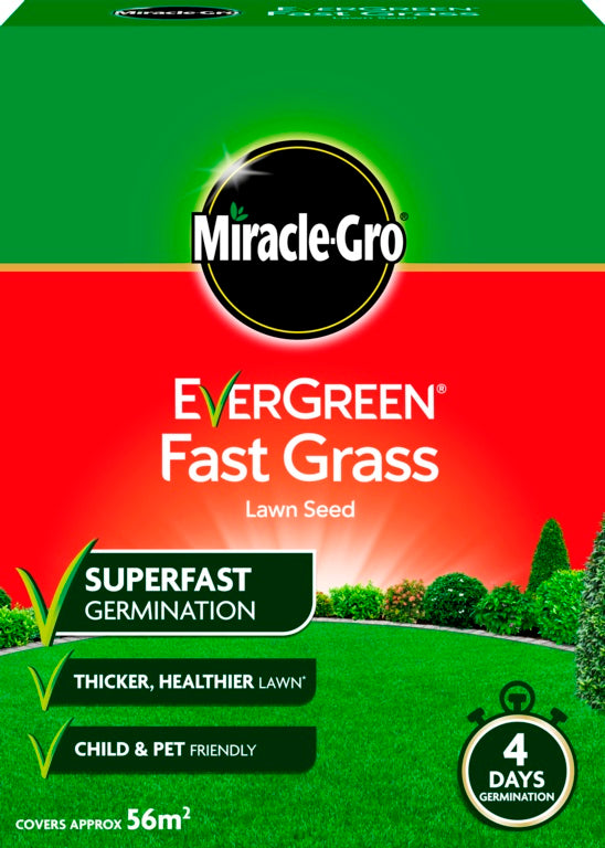 Miracle-Gro Evergreen Fast Grass Seed 1.6kg/56M2