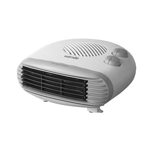 Warmlite Flat Fan Heater 2kW White