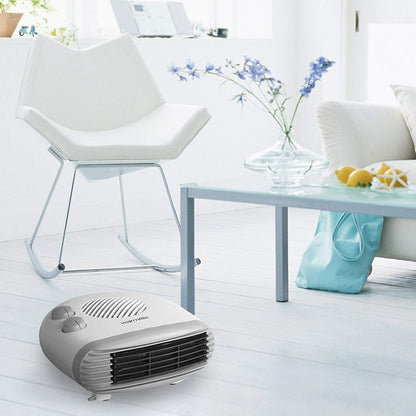 Warmlite Flat Fan Heater 2kW White