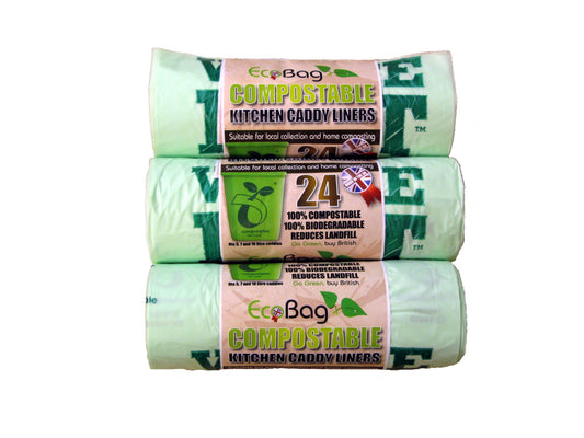 Ecobag Compostable Caddy Liners 10 Litre Pack 24