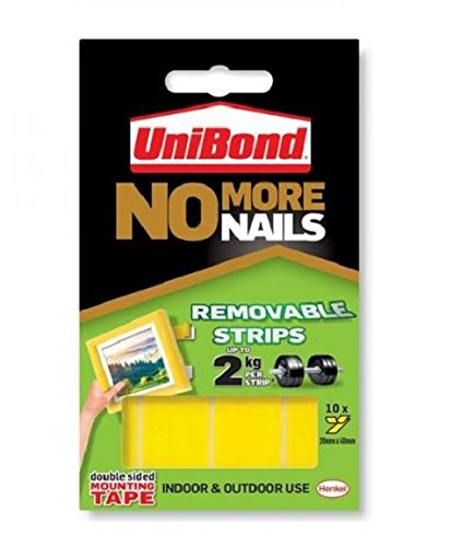 UniBond No More Nails Removable Strips Pk.10