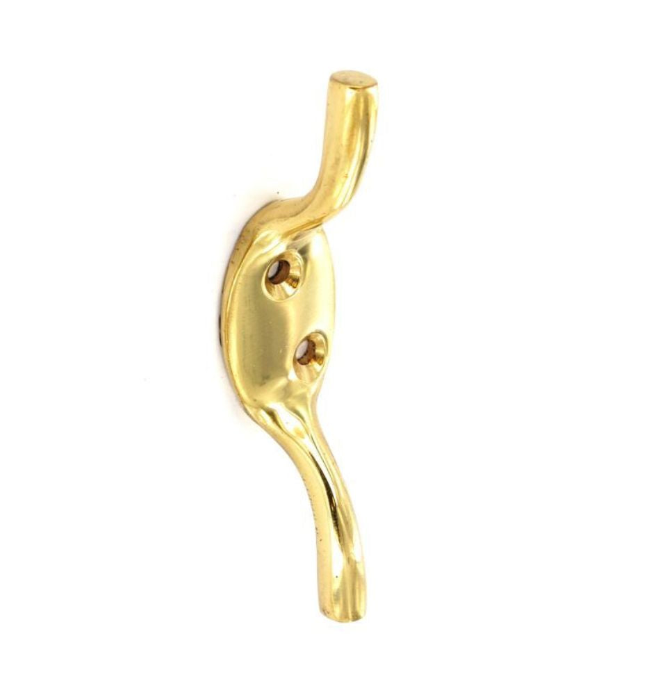 Securit Cleat Hook Brass Medium
