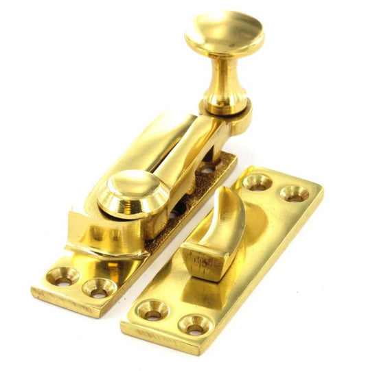 Securit Sash Fastener Arm Type Brass Finish