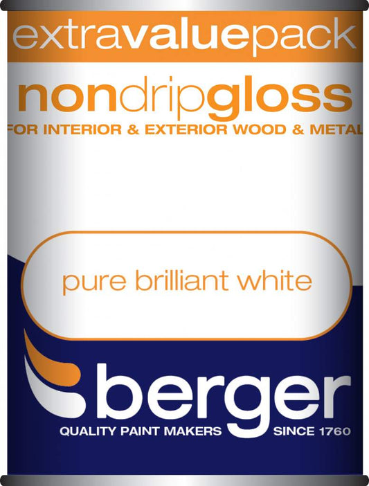 Berger Non Drip Gloss Pure Brilliant White