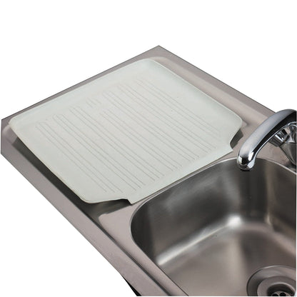 KitchenCraft Rubber Draining Board Mat 51 x 41cm (20" x 16") - Beige
