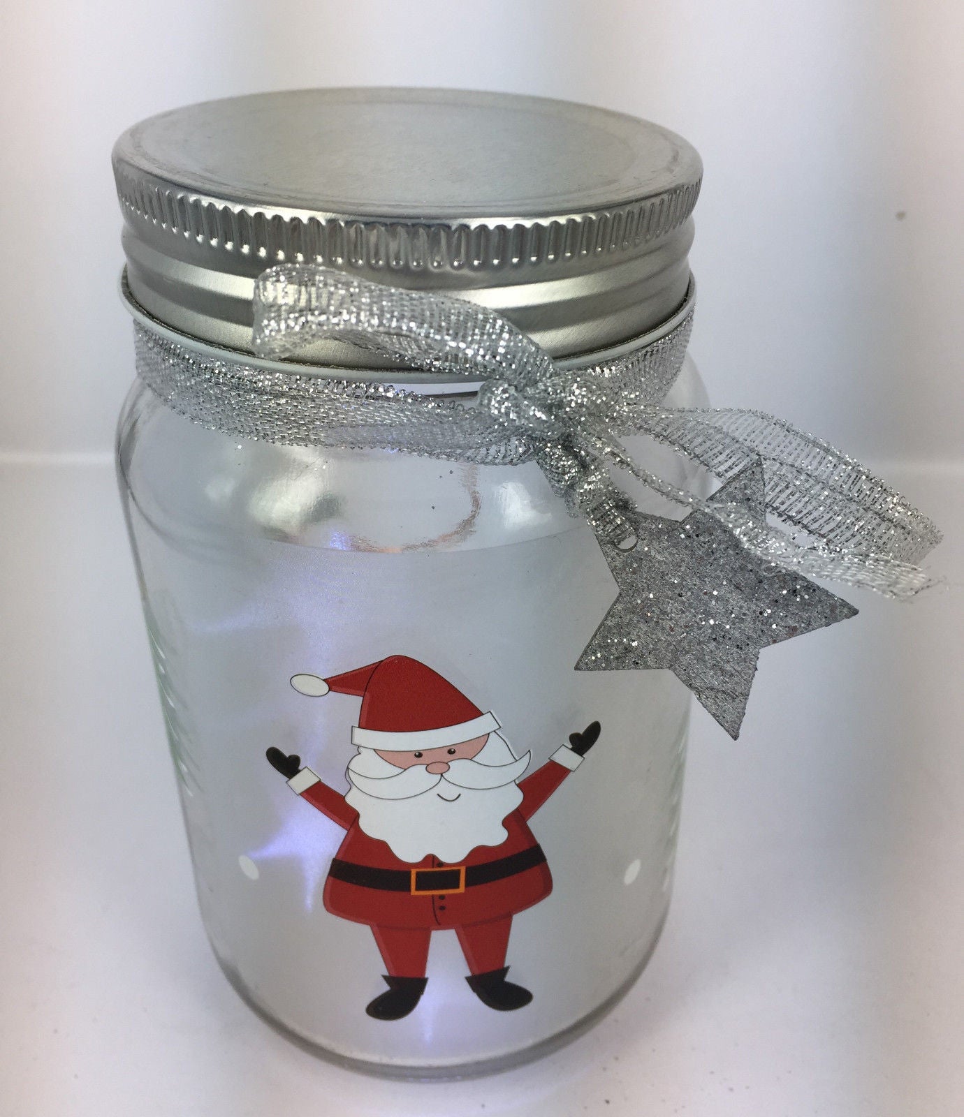 Premier Decorations Lit Glass Character Jar 13.5cm