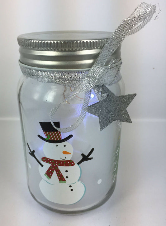 Premier Decorations Lit Glass Character Jar 13.5cm