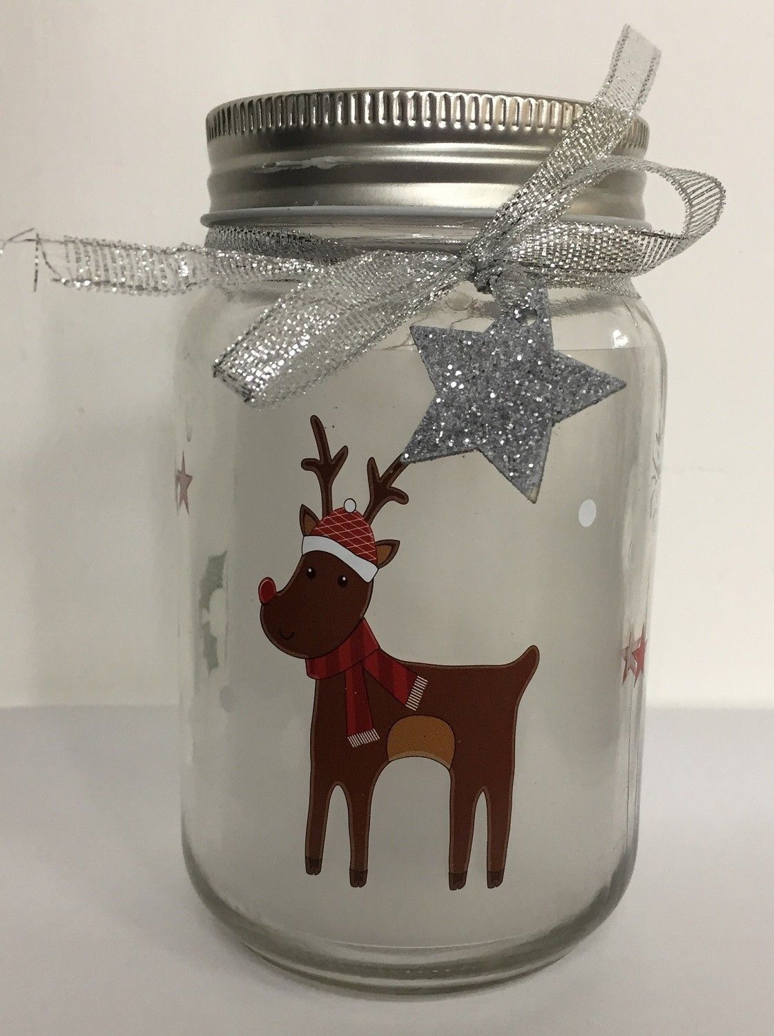 Premier Decorations Lit Glass Character Jar 13.5cm