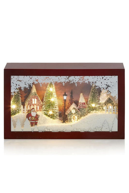 Premier Decorations Musical Santa Scene 25cm
