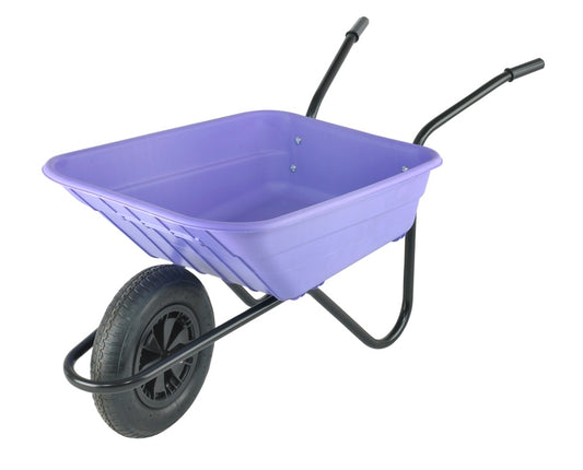 Walsall Wheelbarrow Company Wheelbarrow Polypropylene 90 Litre 'GO' Lilac