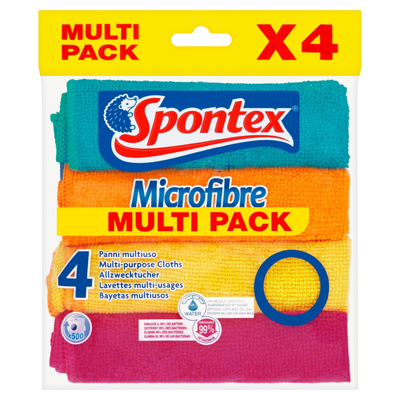 Spontex Microfibre Cloths (4)