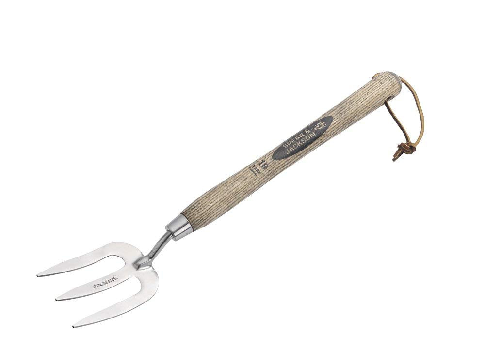 Spear & Jackson Long Handled (12") Weed Fork Traditional Stainless Steel