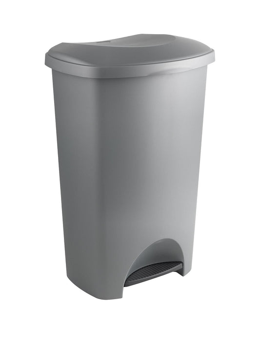 Addis 50 Litre Pedal Bin Metallic Silver
