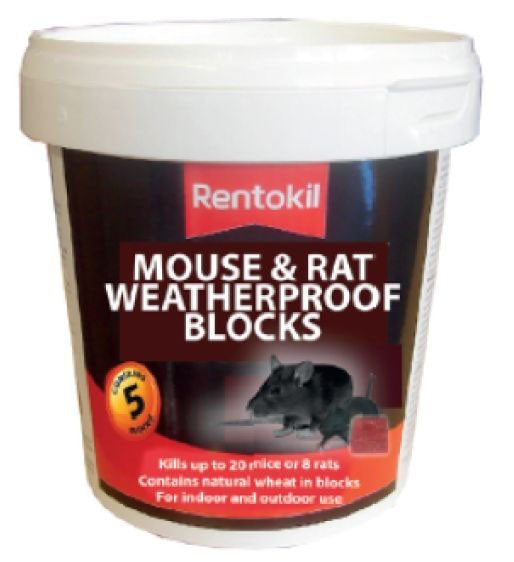 Rentokil Mouse & Rat Weatherproof Blocks