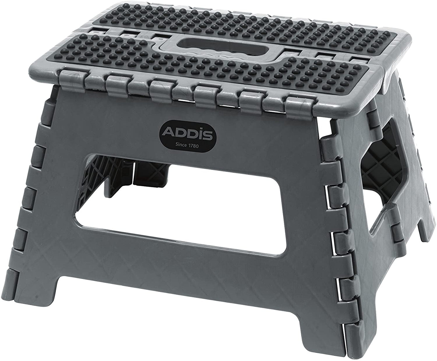 Addis Folding Step Stool Metallic Grey