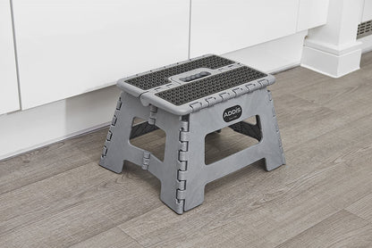 Addis Folding Step Stool Metallic Grey