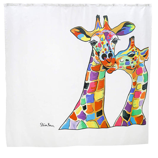 Croydex Giraffe Shower Curtain Francie & Josie