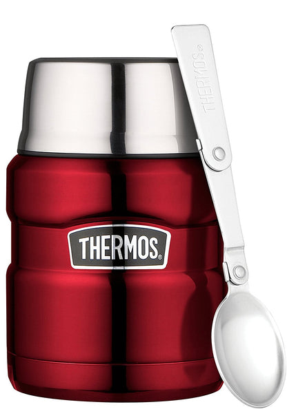 Thermos Stainless King Food Flask Red - 470ml