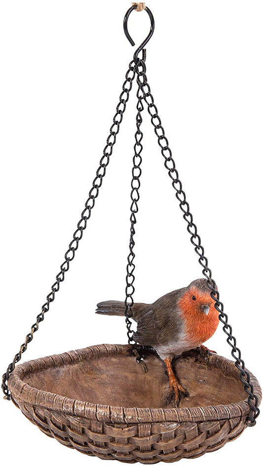 Vivid Arts Hanging Robin Heart Feeder