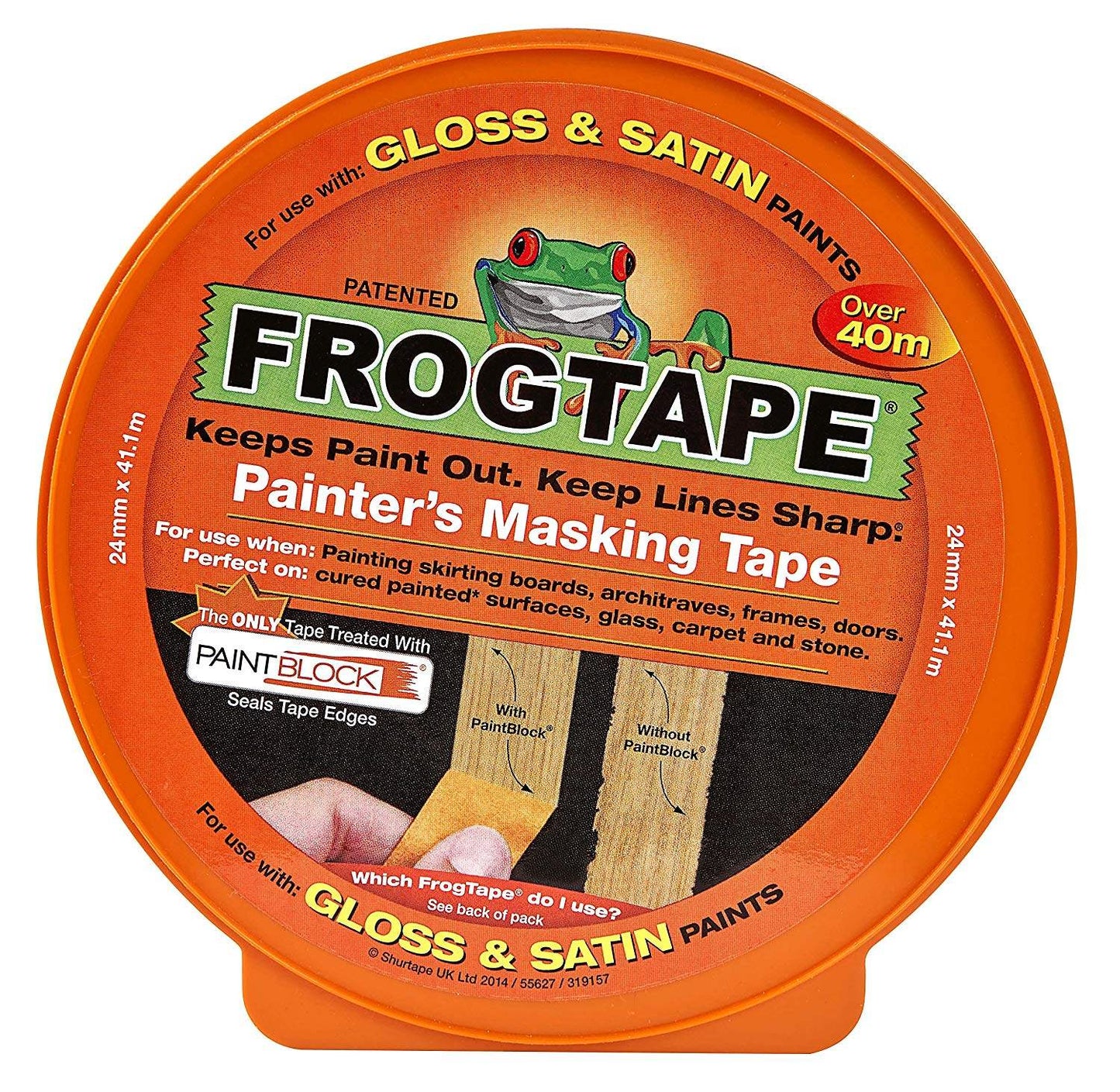 Frog Tape Frog Tape Masking Tape Gloss & Satin Paint - 24mm x 41.2m