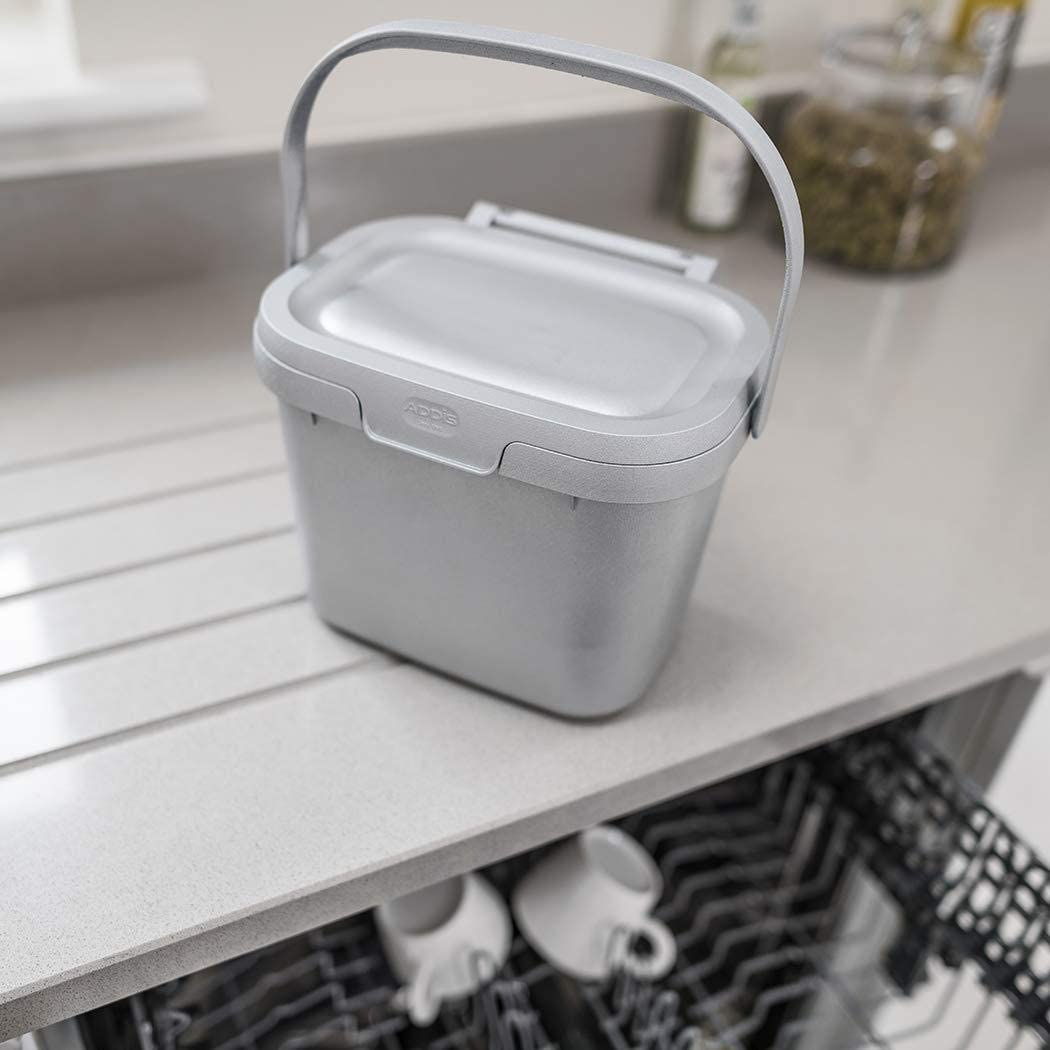 Addis Eco Compost Caddy Grey 4.5 Litre