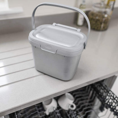 Addis Eco Compost Caddy Grey 4.5 Litre