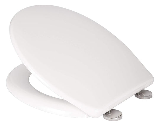 Croydex Toilet Seat Anti Bacterial Eldon Urea Soft Close White