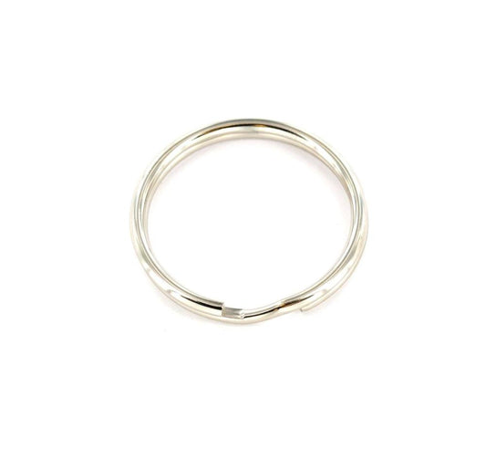 Securit Split Ring Steel Nickel Plated 25mm Pack 4