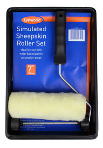 Lynwood Sheepskin Roller & Tray Set 7"