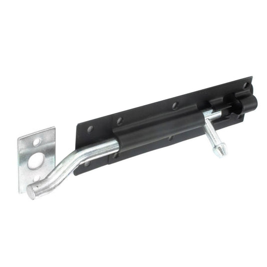 Securit Necked Tower Bolt Black 150mm