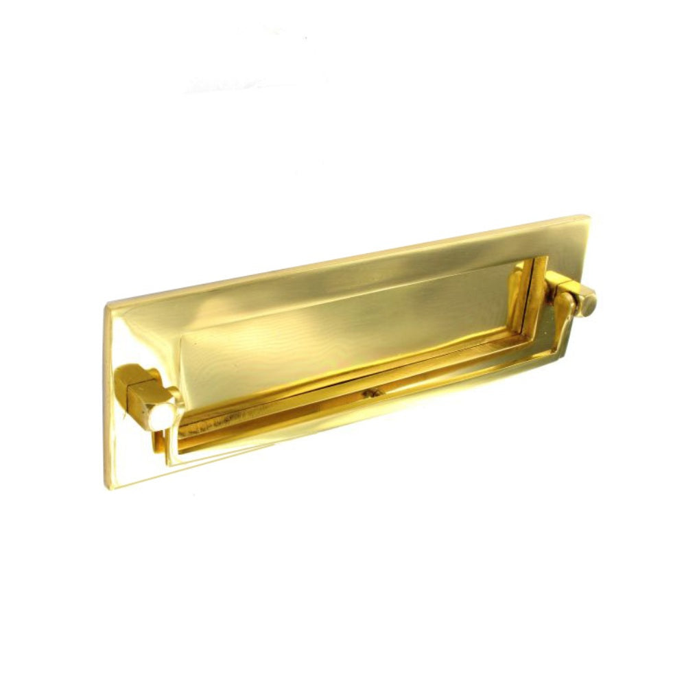 Securit Victorian Letter Plate Knocker Brass 250mm