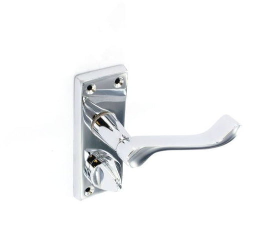 Securit Chrome Scroll Privacy Handles 115mm Pair