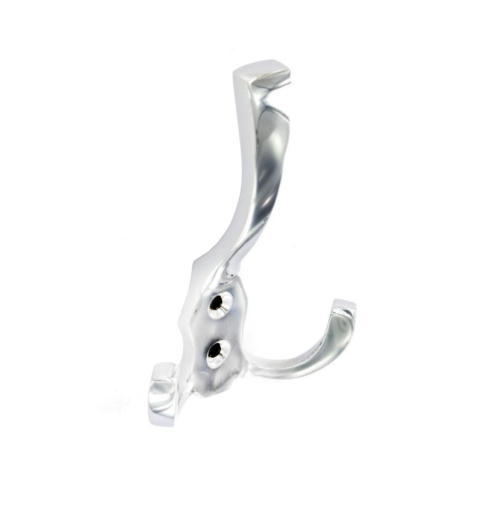 Securit Coat Hook Triple Chrome 125mm