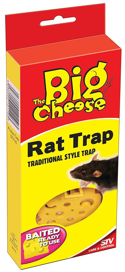 The Big Cheese Baited Wooden Rat Trap