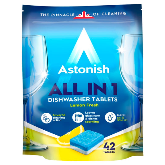 Astonish 5 In 1 Dishwasher Tablets - Lemon
