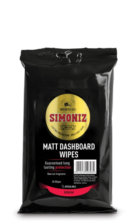 Simoniz Dashboard Wipes Matt Laminate