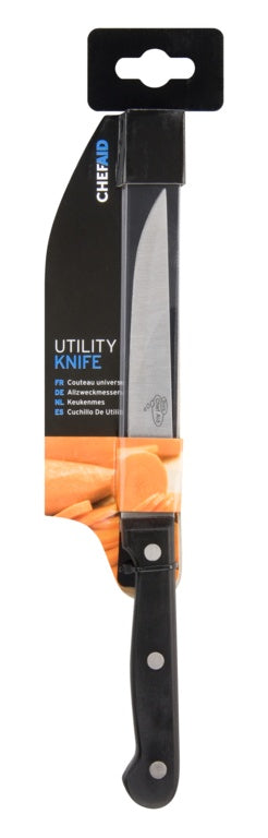Chef Aid Utility Knife Black